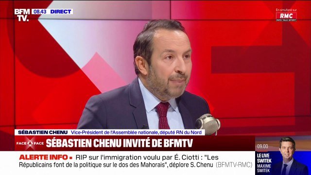 La fin du droit du sol, c'est une proposition que nous portons pour toute la France , affirme Sébastien Chenu