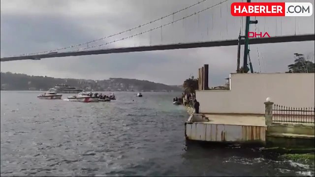 Ortaköy Sahilinde İki Kişi Denize Düştü