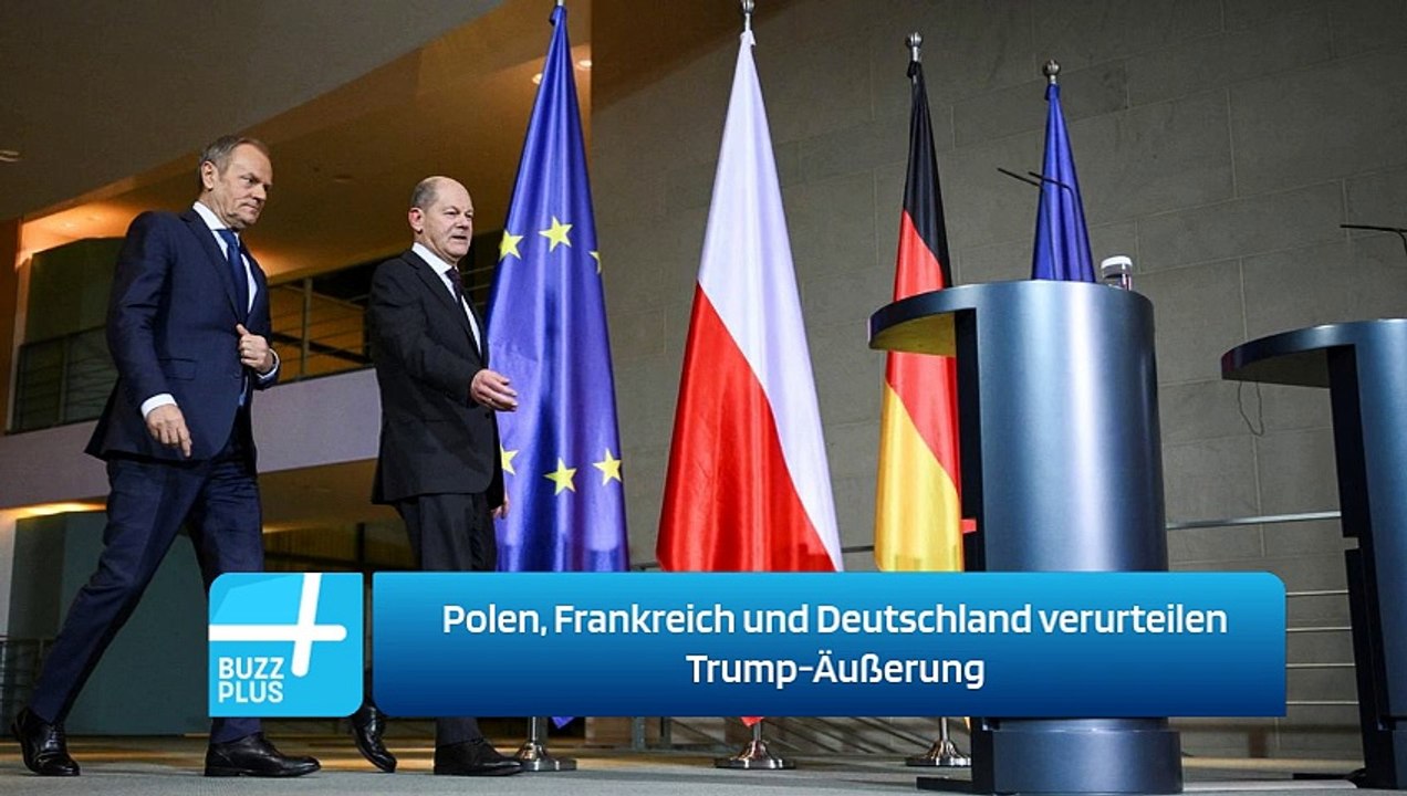 Polen, Frankreich und Deutschland verurteilen Trump-Äußerung