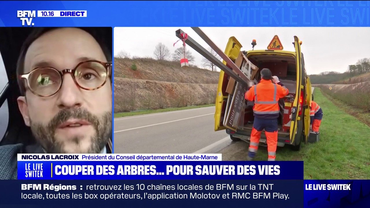 Thomas Lacroix (président du Conseil départemental de Haute-Marne): "Ces arbres malades menacent de tomber sur les routes"