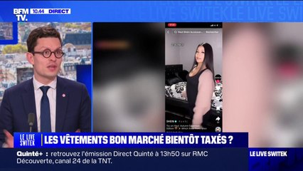 Antoine Vermorel-Marques (député LR à l'origine du projet de loi sur la fast fashion): "15% de ses produits importés en France ne respectent pas nos normes sanitaires"