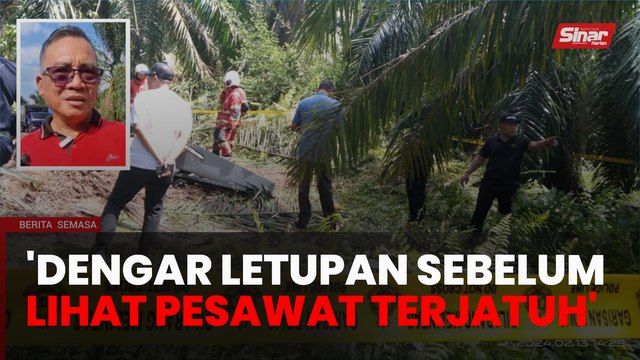 Saksi pesawat terhempas di Klang kongsi detik cemas