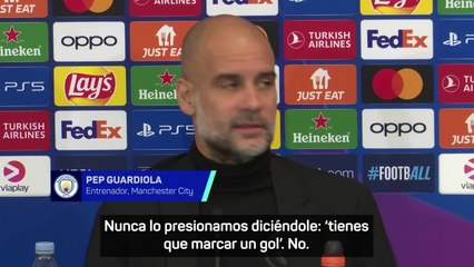 Guardiola: "Ni Messi ni Cristiano metían tantos goles como Haaland a su edad"
