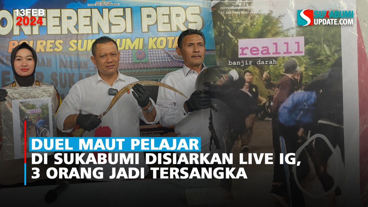 Duel Maut Pelajar di Sukabumi Disiarkan Live IG, 3 Orang Jadi Tersangka