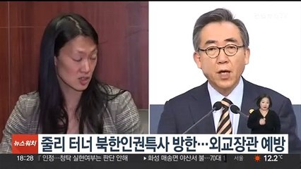 줄리 터너 북한인권특사 방한…외교장관 예방