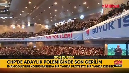 CHP'de adaylık gerilimi! İstanbul adaylarının açıklandığı toplantıda İmamoğlu protesto edildi