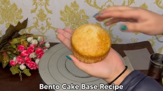 Vanilla Bento Cake Base Recipe | बेंटो केक का बेस कैसे बनाएं | Bento Cake Base With Premix |