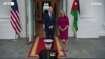 Washington, Biden riceve i reali di Giordania Abdallah II e Rania