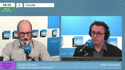 Vivien Giraud, membre du collectif des parents d'élèves de Haute-Vienne