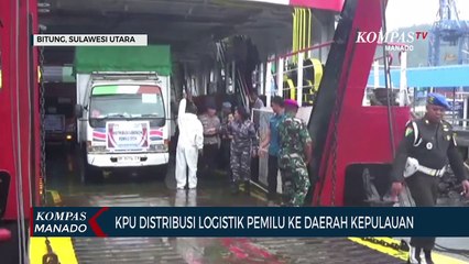 KPU Bitung Lakukan Distribusi Logistik Pemilu Ke Kepulauan