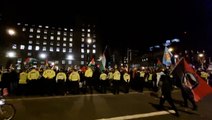 Thousands of pro-Palestine protesters rally outside Downing Street and force road closures