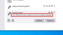 How To Fix Your Windows license only supports one display language in Windows 10 / 11