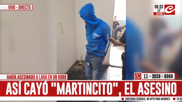 Cayó Martincito , el adolescente prófugo por el crimen de Lara Fernández: se tiroteó con la policía