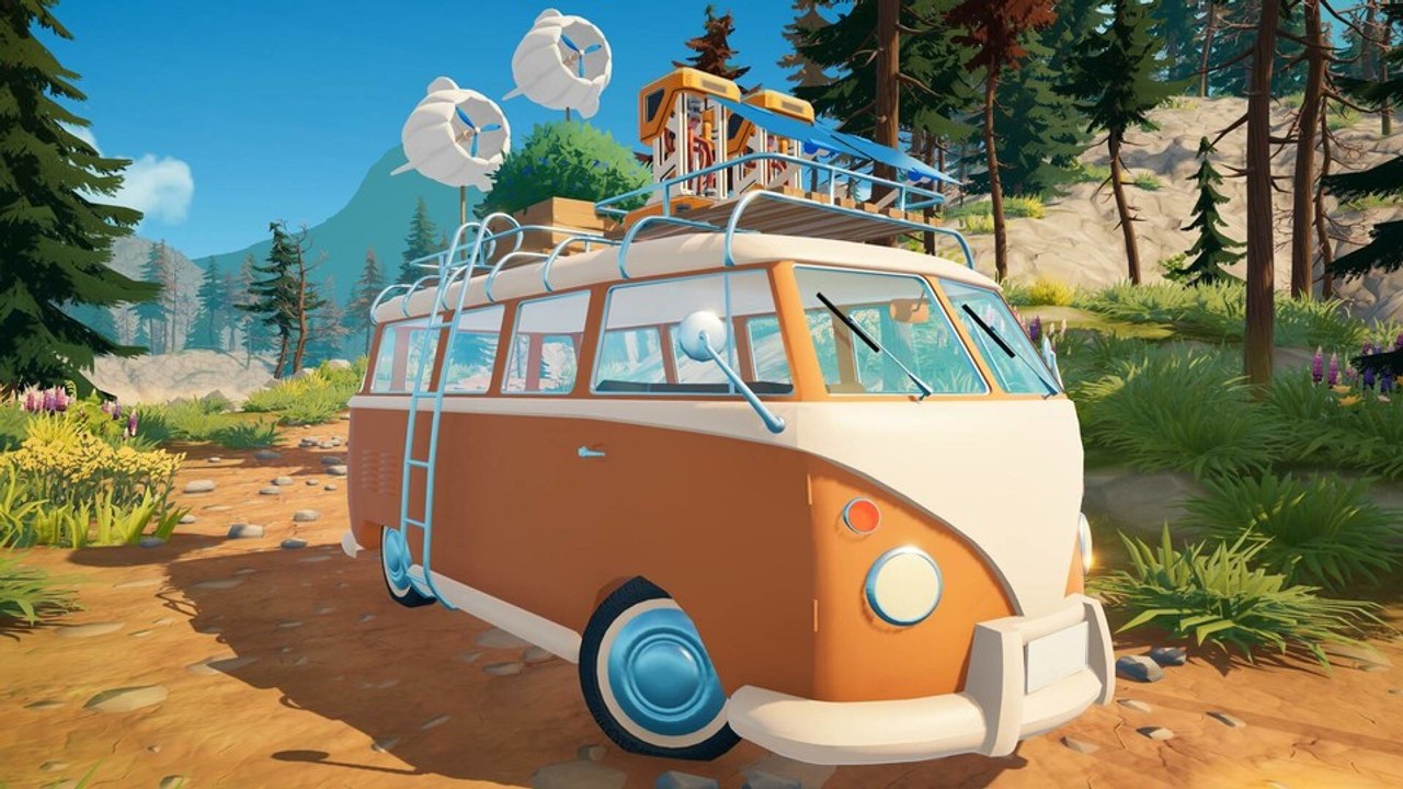 Im Open World-Spiel Outbound baut ihr einen alten VW-Bus zu eurem neuen Zuhause um