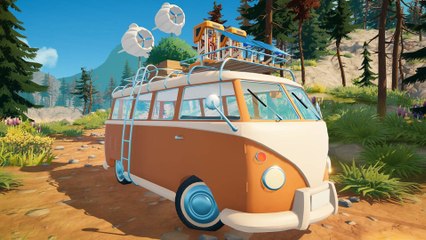 Im Open World-Spiel Outbound baut ihr einen alten VW-Bus zu eurem neuen Zuhause um