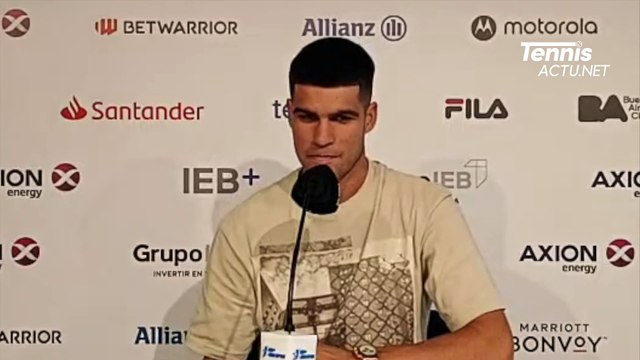 ATP - Buenos Aires 2024 - Carlos Alcaraz : Si je dois choisir, cette année je préfère gagner l'or olympique plutôt que Roland-Garros
