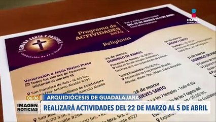 Actividades de Semana Santa en Guadalajara | #ImagenNoticiasGDL con Ricardo Camarena