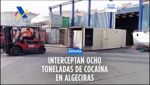 Interceptan ocho toneladas de cocaína oculta con un nuevo método en el puerto español de Algeciras