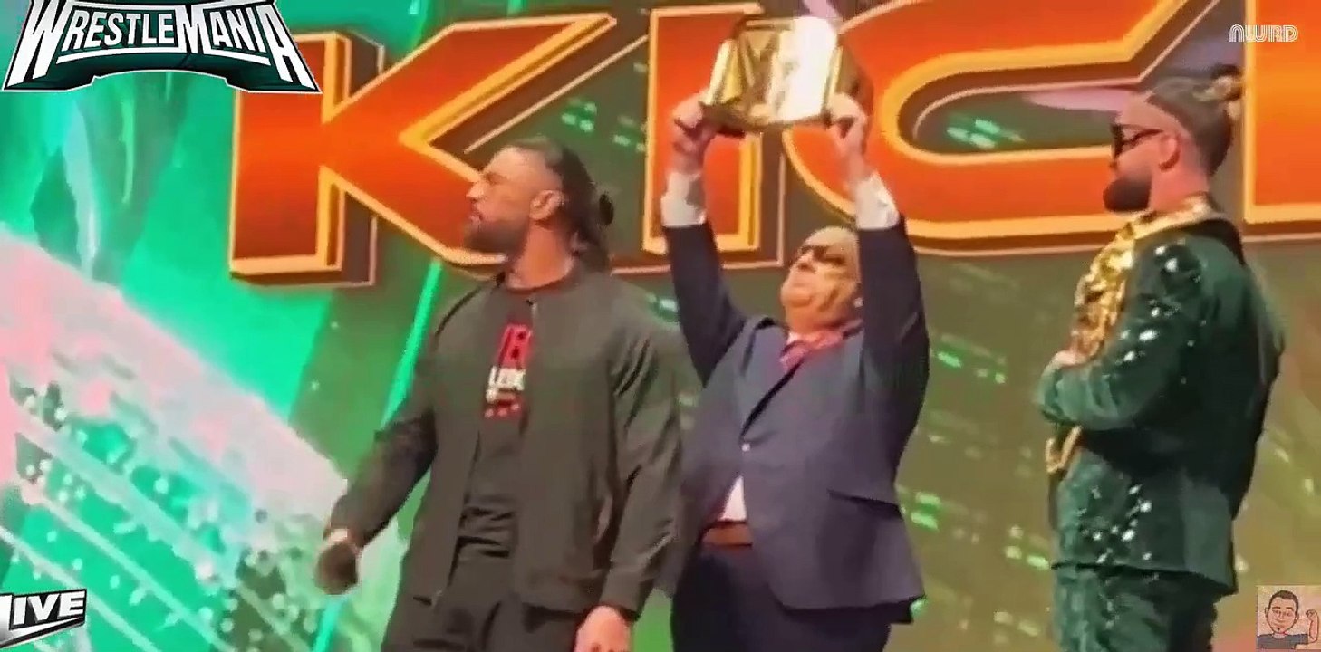 THE ROCK SLAPPED CODY RHODES _ Rock & Roman Reigns On Same Page Bloodline- Wrestlemania Press Event