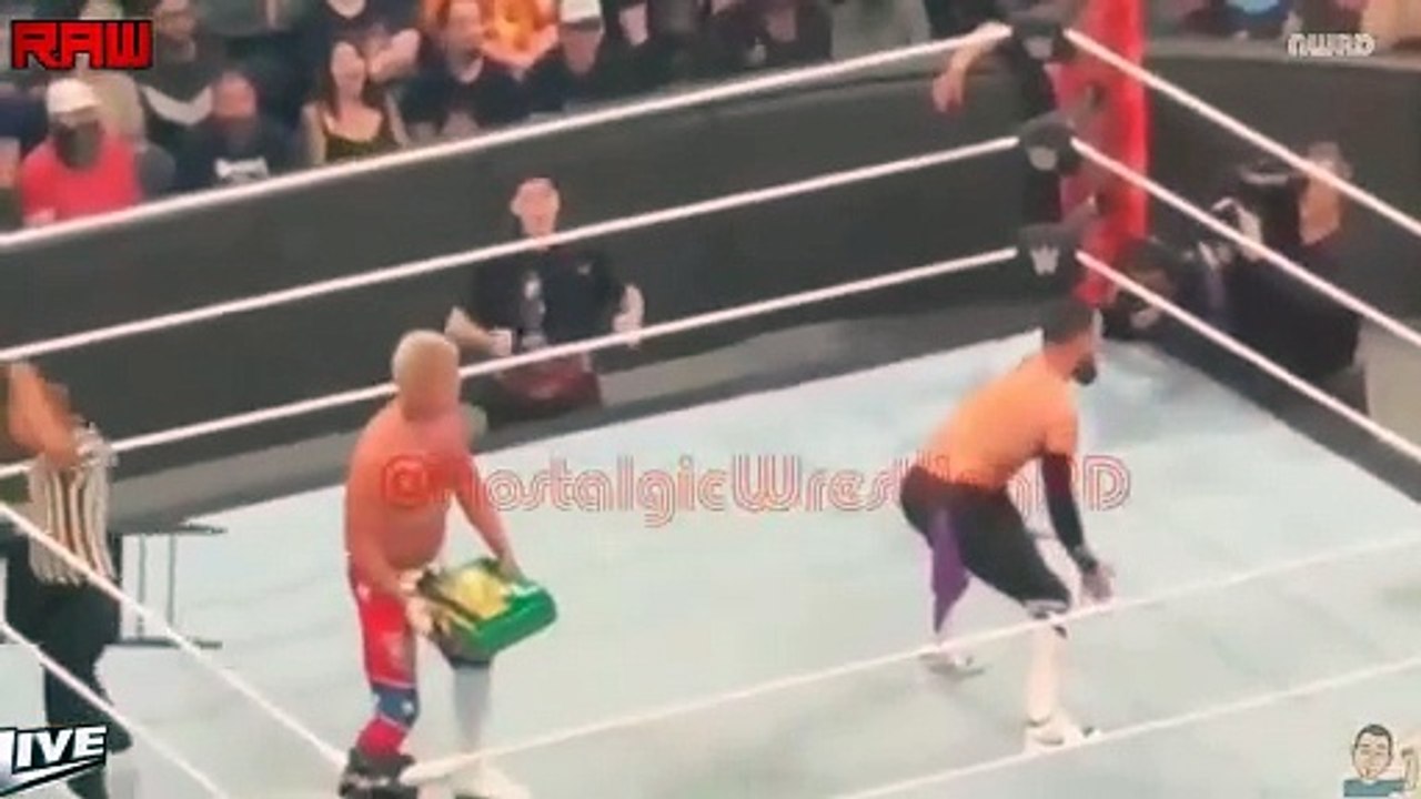 Cody Rhodes outsmart Rhea Ripley & the judgement day in his match against finn balor on WWE Raw