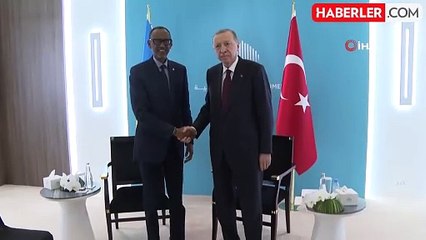 Cumhurbaşkanı Erdoğan, Ruanda Devlet Başkanı Kagame ile bir araya geldi