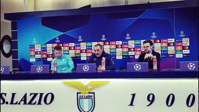 LAZIO-BAYERN, CONFERENZA DELLA VIGILIA DI MAURIZIO SARRI