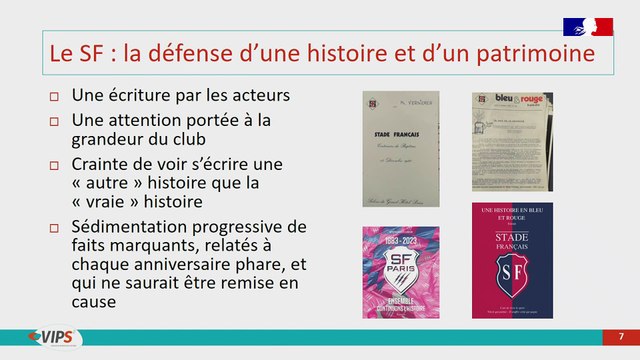 Journée d'étude - Histoire et archives des fédérations sportives - 10/22 - Les clubs sportifs et leur histoire. Les cas du SF et du RCF