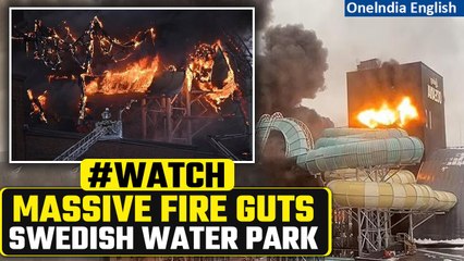 Sweden: Massive fire spreads through water slides at new Swedish Amusement Park | Oneindia