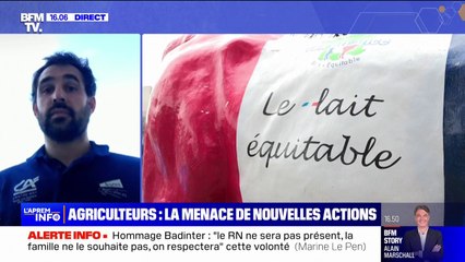 Kevin Meninelli, producteur de lait et membre des "Jeunes Agriculteurs": "D'ici la fin de la semaine, si on n'a pas ce qu'on veut, les mobilisations reprendront"