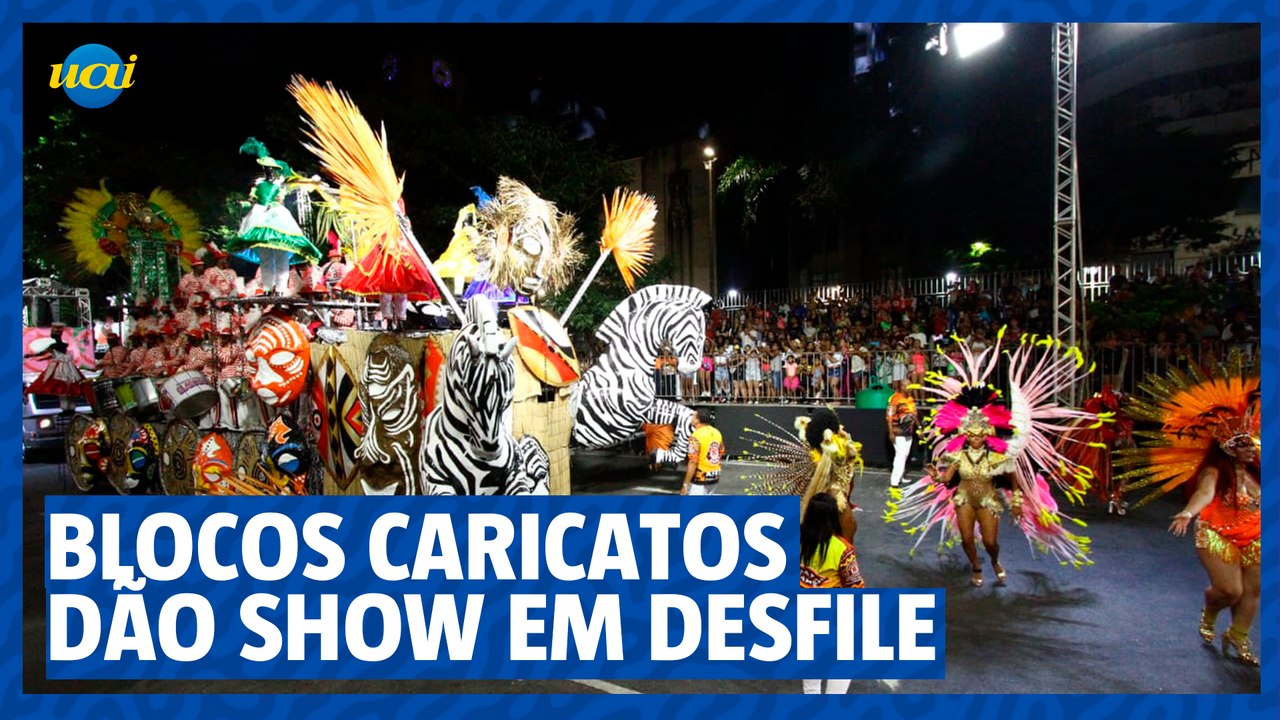 Desfile de blocos caricatos contagiou foliões na Afonso Pena