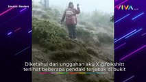 DETIK-DETIK Pendaki Jatuh dari Atas Bukit Saat Hujan Deras