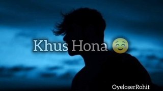 Khus Hona Achi Baat  | Par kisi Ka Dil  | Sad Emotional Shayari | Dhokha Shayari | OyeloserRohit