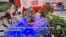 Sambut Pemilu, Warga Hiasi TPS 25 Kota Bandung dengan Daur Ulang Sampah