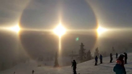 Les trois soleils de Harbin - Parhélie en Suède et à Moscou