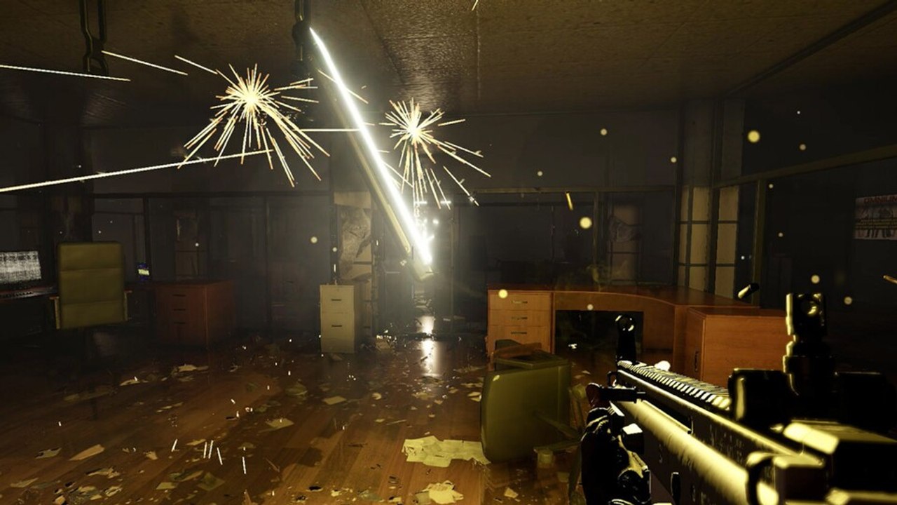 Im Unterwasser-Horror Beneath geht beim Ballern alles zu Bruch