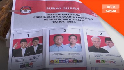 PEMILU 2024: Rakyat Indonesia pilih Presiden baharu pada Rabu