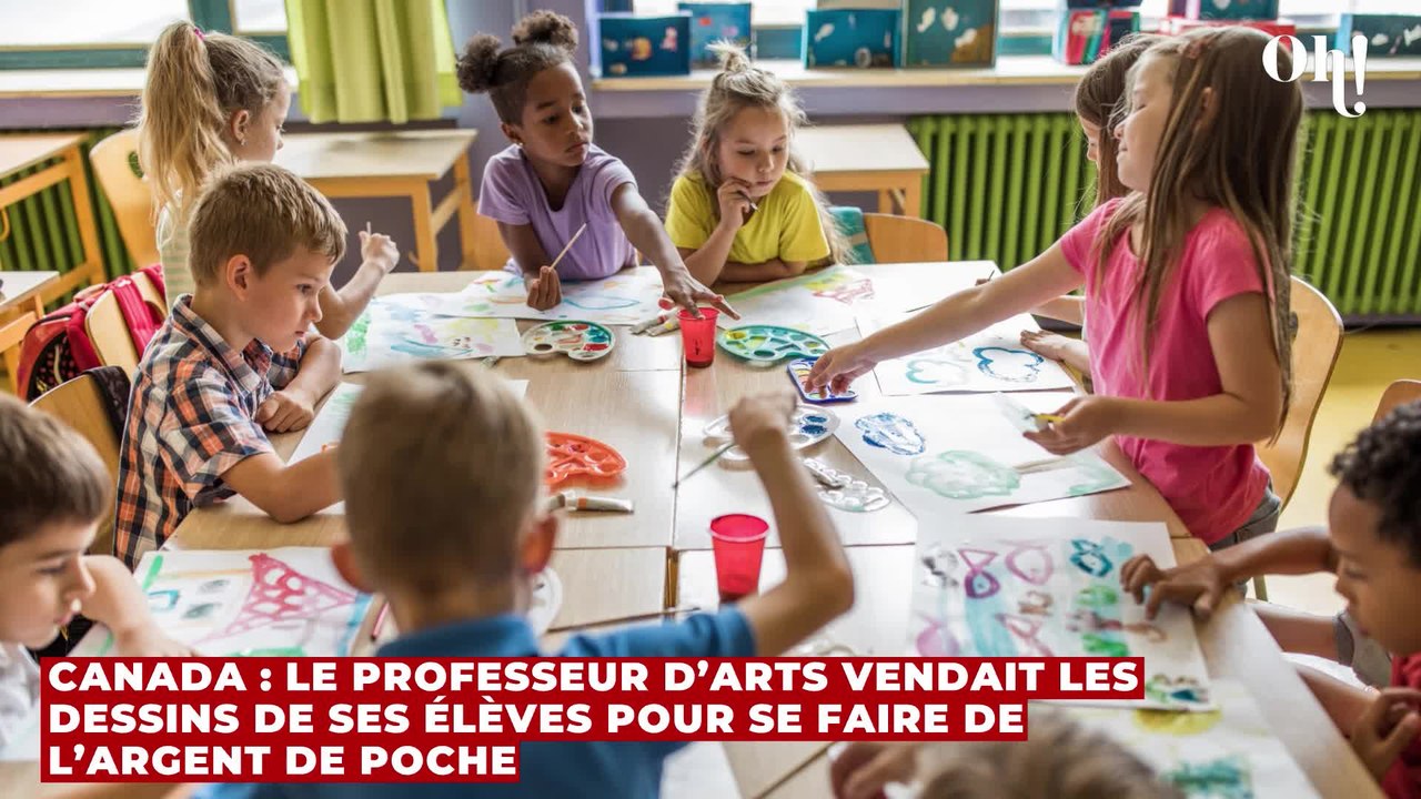 Canada : le professeur d’arts vendait les dessins de ses élèves pour se faire de l’argent de poche