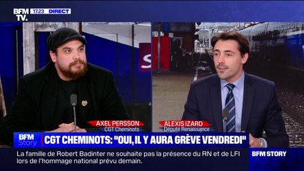 Grève à la SNCF: "Ce sont toujours les mêmes métiers dont on entend parler", pour Alexis Izard (Renaissance)