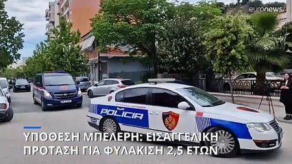 Αλβανία: Ο Εισαγγελέας πρότεινει φυλάκιση 2,5 ετών για τον Φρέντι Μπελέρη