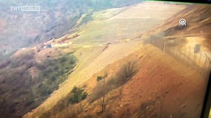 Erzincan'da toprak kayması anı güvenlik kamerasında