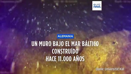 Investigan un muro bajo el mar Báltico que sirvió para cazar renos durante la Edad de Hielo