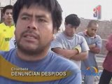 DENUNCIAN DESPIDOS - CHIMBOTE