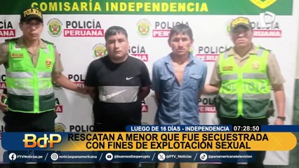 Independencia: detienen a sujeto por secuestrar a niña de 10 años y explotarla sexualmente por S/30