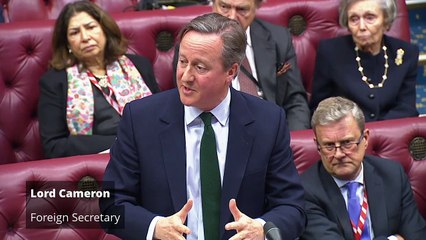 Cameron: Two-state solution isn't rewarding Hamas