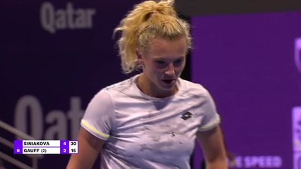 Doha - Gauff tombe de haut