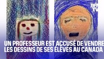 Au Canada, un professeur d'arts plastiques est accusé de vendre les dessins de ses élèves