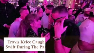 Taylor Swift Drag Travis Kelce For Dancing With During Chiefs Super Bowl Party 12th February 2024