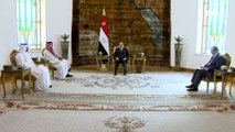 الرئيس عبد الفتاح السيسي يستقبل رئيس مجلس الوزراء وزير خارجية دولة قطر