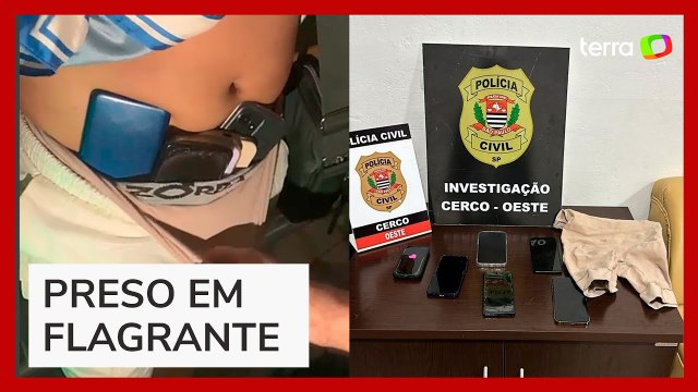 Homem é preso com seis celulares furtados escondidos sob a roupa em carnaval de SP