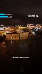 مشاهد جوية لسيول ولاية نزوى في سلطنة عُمان - منخفض الوبل